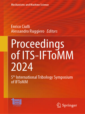 cover image of Proceedings of ITS-IFToMM 2024